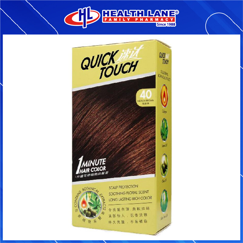 QUICK TOUCH HAIR COLOUR 40- MEDIUM BROWN